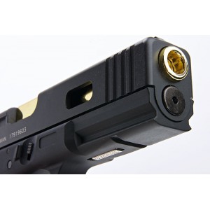 Страйкбольный пистолет KWC Model 17 CO2 Blowback Pistol - Black (Metal Slide)